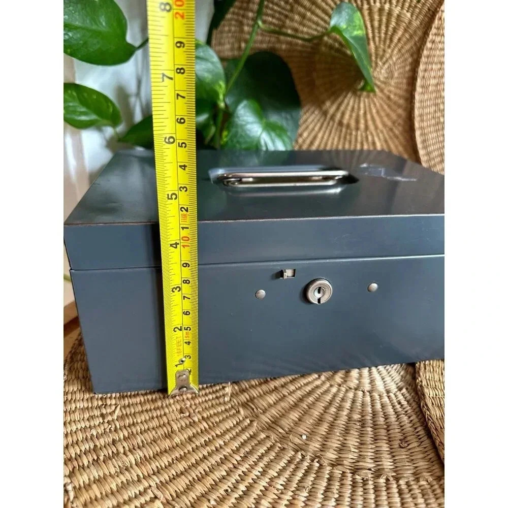 Gray Metal Lock Box - Picture 4 of 9